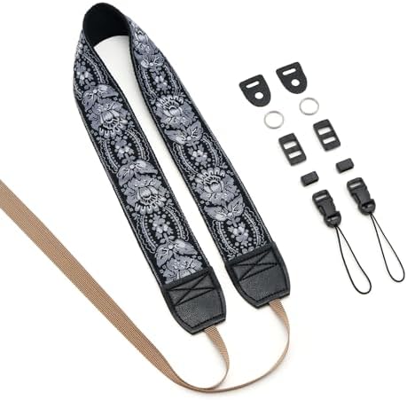 ZOOEASS Camera Strap for DSLR and Mirrorless Digital Camera,Neck Strap with Embroidery Patterns and Quick-release Buckle - Image 2