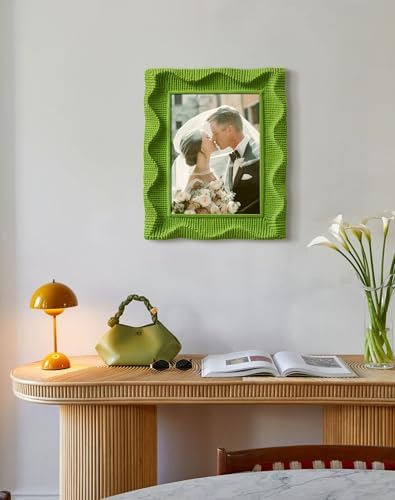 5x7 Green Picture Frame with Flocking Finish for Nature Flower Photo - Image 7