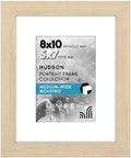 Americanflat 8x10 Picture Frame - Matted to 5x7 - Natural Oak by Americanflat