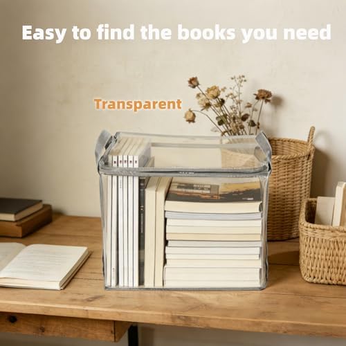 3 Pack Clear Comic Book Storage Containers, Gray - Image 6