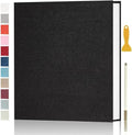 Photo Album Self Adhesive Pages Scrapbook 40 Pages, 13.2x12.8 Black by Aenbuslm