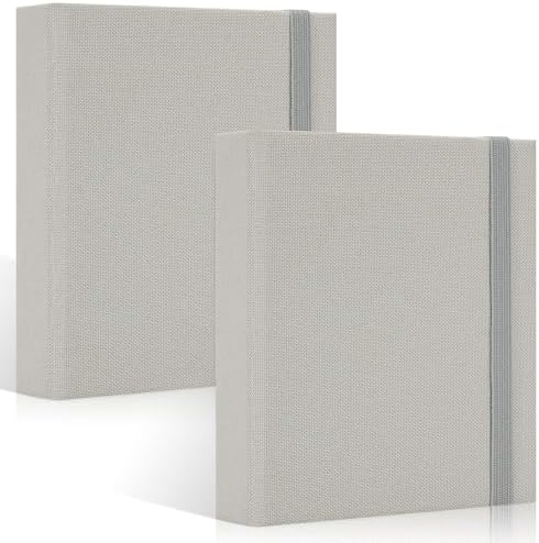 Vienrose Polaroid Photo Album Binding Cloth Photo Book for Instax Fuji 2 x3 Inch Photo Fits Fujifilm Mini 12 11 9 Snap PIC-300 52 Pockets 2 Pack, Grey by Vienrose