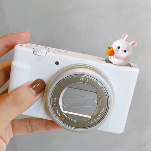 SLR Camera Hot Shoe Boot Cover Cap,Dustproof Hot Shoe Protector,Compatible with Sony Fuji Canon Nikon Pentax Leica (2pcs Panda Bunny) - Image 2