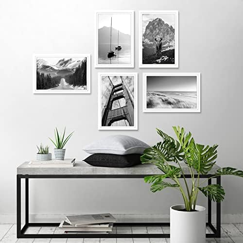 Americanflat 12x18 Poster Frame 5-Pack - Matted to 11x17 - White - Image 5