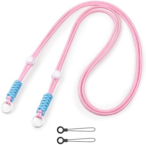 VOVMOEYA Camera Strap,Long Neck Strap for Fujifilm Mini 12/11/9/8/7+,Shoulder Strap camera strap Long Crossbody Lanyard for photographer Camera/Badge Holder/Keys/Wallet Multi-Function Lanyard(Pink) by VOVMOEYA