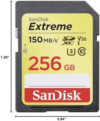 SanDisk 256GB Extreme SDXC UHS-I Memory Card - 150MB/s, C10, U3, V30, 4K UHD, SD Card - SDSDXV5-256G-GNCIN - Image 5