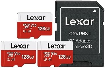 Lexar E-Series 128GB 3 PK Micro SD Card microSDXC UHS-I Flash Memory Card by Lexar