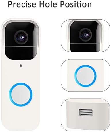 LEFXMOPHY Camera Cover Compatible with Blink Video Doorbell Case White Silicone Weatherproof Protector - Image 2