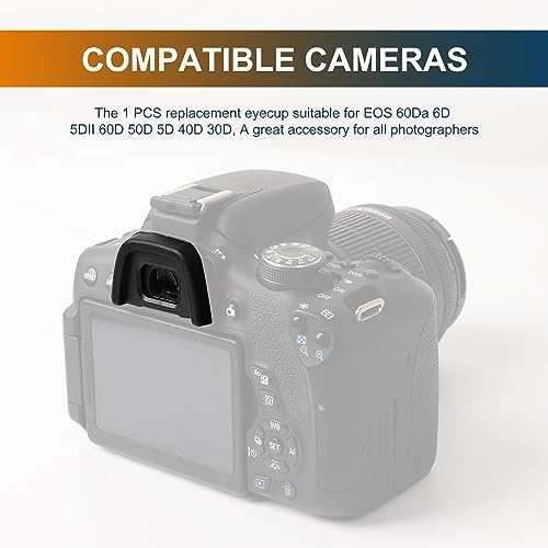 uxcell Camera Eyecup Eyepiece, 5 Pcs Cameras Rubber Eye Cup Viewfinder Protector DK-23 for Nikon D300S D300 D500 D7100 DSLR SLR, Black - Image 7