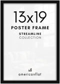 Americanflat 13x19 Poster Frame - Slim Molding - Black by Americanflat