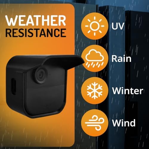 SplashNColor Blink 4 Outdoor Camera Waterproof Cover – Weatherproof Protective Skin Cover for Blink Outdoor 4 – Durable Blink Covers for Outdoors Waterproof - Easy Installation - 2 Pack - Black - Image 6