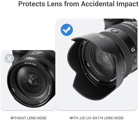 JJC ALC-SH174 Lens Hood Shade for Sony FE 20-70mm F4 G SEL2070G Lens - Image 6