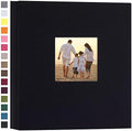 potricher Photo Album 4x6 Pictures, 600 Pockets, Linen Cover, Black by potricher