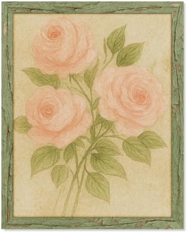 puthiac 11x14 Rustic Farmhouse Picture Frame, Weathered Green, 1 Pack by PUTHIAC