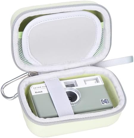 Mchoi Hard Travel Case Suitable for KODAK EKTAR H35 H35N Half Frame Film Camera, Digital Camera Organizer Holders for Kodak Ultra F9 M35 M38 Paper Shoot Camera, 35mm Film Rolls, Case Only, Green - Image 2