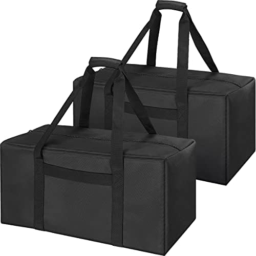 COOLBEBE 2 Pack 24" Sports Duffle Bag - 53L Travel Duffel Tote Bag, Black by COOLBEBE