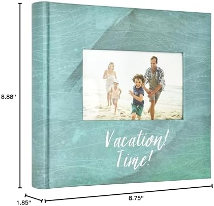 MCS Vacation Time Photo Album, 200-Pocket, 4x6, Blue Cover, 12x12 Pages - Image 4