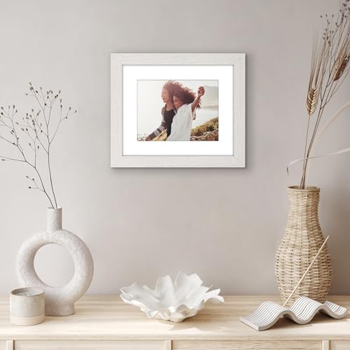 Americanflat 9x11 Picture Frame - Matted to 6x8 - Engineered Wood - White - Image 6