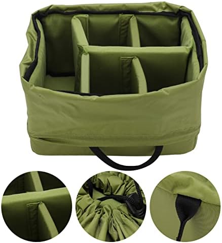 Hilitand Protective Flexible Padded Storage Bag, Removable Partition Camera Inserts Padded Bag Pouch with Adjustable Dividers Shockproof for Mirrorless Cameras, Lenses, Flash - Image 4