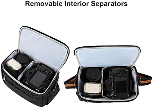 DOMISO Camera Bag Case Waterproof Anti-Shock Shoulder Bag, Black - Image 3