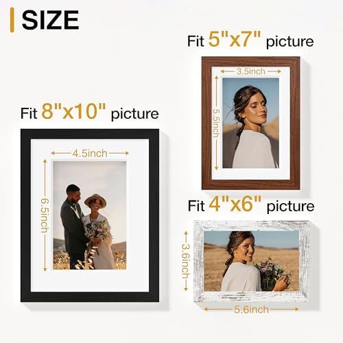 Vittanly 10 Pack Gallery Wall Frame Set, Picture Frames for Wall & Table - Image 3