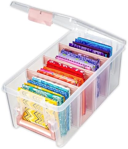 ArtBin Semi Satchel Portable Craft Organizer with 3 Dividers - Clear Plastic Storage Case for Art & Craft Supplies by ArtBin