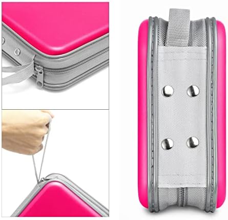 Siveit CD/DVD Cases 40 Capacity Disc Storage Binder for Car(Hot Pink) - Image 3