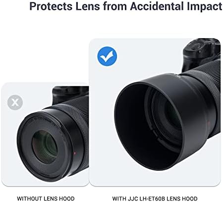 JJC ET-60B Lens Hood for Canon RF-S 55-210mm Lens on Canon R50 R100 - Image 6