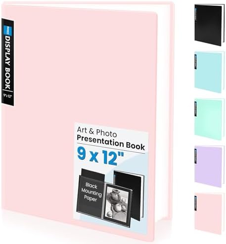 Sooez Binder with Plastic Sleeves 30-Pocket, Displays 60 Pages, 9x12 Folders by Sooez