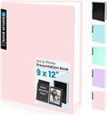 Sooez Binder with Plastic Sleeves 30-Pocket, Displays 60 Pages, 9x12 Folders by Sooez