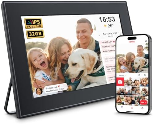 FRAMEO 10.1 Inch Smart WiFi Digital Photo Frame, Black by CECGAN
