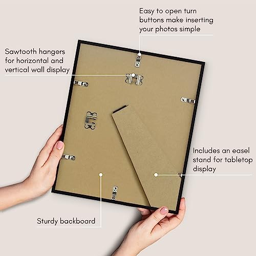 Americanflat 10x12 Picture Frame - Slim Molding - Black - Image 5