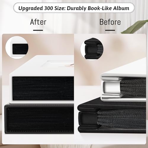 Popotop 4x6 Photo Album Holds 300 Pictures, Vegan Leather Hardcover - Image 6