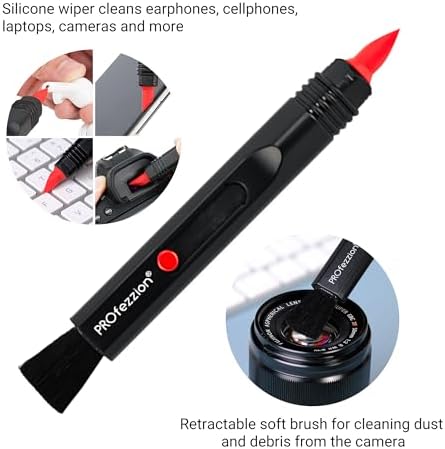 PROfezzion Double-Ended Lens Cleaning Pen for Electronics, Black - Image 4