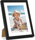 Vittanly 8x11 Picture Frame Made of Solid Wood for Wall & Tabletop, Black by Vittanly
