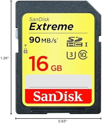 SANDISK 16GB Extreme SDHC UHS-I Memory Card - 90MB/s, C10, U3, V30, 4K UHD, SD Card - SDSDXNE-016G-GNCIN - Image 4