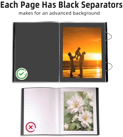 Large 18"x24" Art Portfolio Heavy Duty Binder with Plastic Sleeves, Portfolio Folder with Protectors, Bring a Portable Handle 500-Pieces Puzzle Storage Book and Poster Binder - Image 5