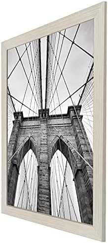 Americanflat 20x30 Poster Frame - Engineered Wood with Polished Plexiglass - Wide Picture Frame for Vertical or Horizontal Wall Display - Epic Collection - Light Wood - Image 6