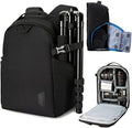 BAGSMART Small Camera Bag Backpack, DSLR SLR Camera Case Fits 13.3 Inch Laptop, Waterproof Photography Backpacks with Rain Cover Tripod Holder for Women Men, Black by BAGSMART