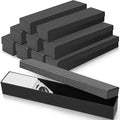 Teling 8 Pcs 2x2 Coin Storage Collectors Box, 15 x 2 x 2 Inches, Black by Teling