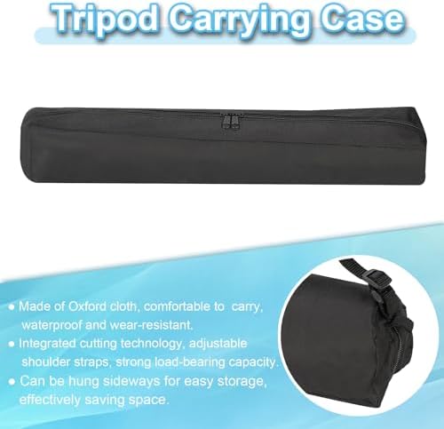 PATIKIL 27.56"x3.54" Tripod Carrying Case, 1Pack Oxford Cloth Padded Tripod Bag with Handles for Light Stands Tripod Photography Accessories, Black - Image 4