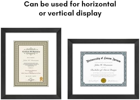 Americanflat 11.5x14 Picture Frame - Matted to 8.5x11 - Black - Image 4