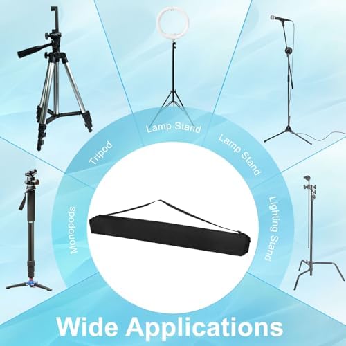 PATIKIL Black Oxford Cloth 49.21"x6.3" Tripod Case with Shoulder Strap and Handles for Photography and Traveling - Image 5