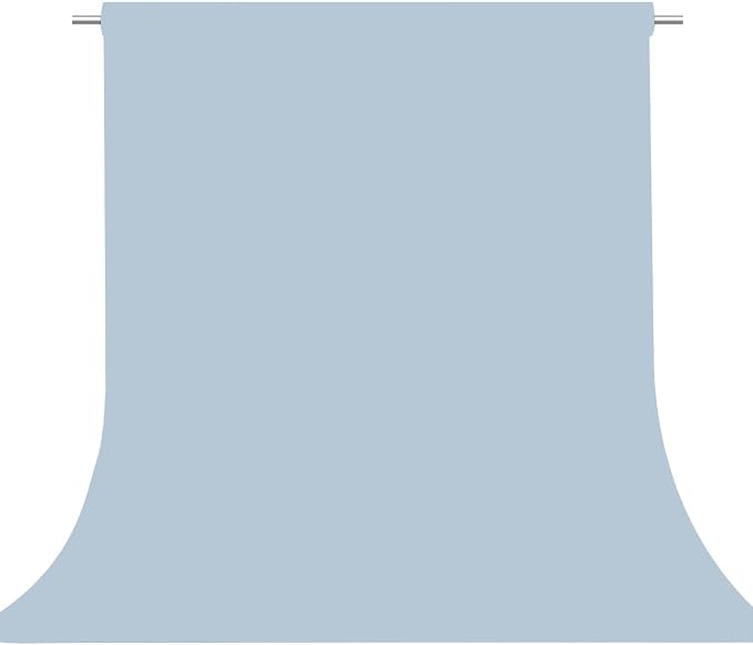 Dusty Blue Photography Backdrop for Photoshoot, Fabric 5x7ft | Versatile Studio Photo Backgrounds, Non Reflective, Easy to Use, for Portraits, Product, Party, Video Creation by TERSUM