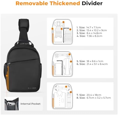 K&F CONCEPT Camera Sling Bag, Compact Photography Bag for DSLR Mirrorless - Image 2