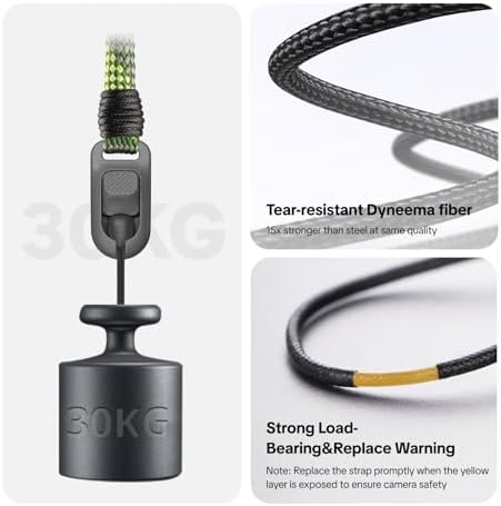 PGYTECH Universal Quick Release Buckles for Camera Neck/Wrist Straps Slim Series with Quick Beads (1.0mm), 30kg Load Capacity - Image 5