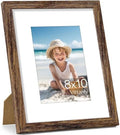 Vittanly 8x10 Picture Frame Made of Solid Wood for Wall & Table, Dark Brown by Vittanly