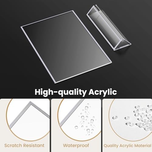 5X7 Silver Frames Double-Sided Acrylic Sign Holder，12 PCS - Image 3