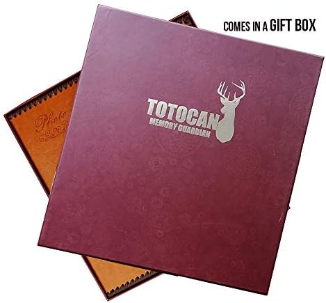 Photo Album Self Adhesive Pages, Huge Magnetic Self-Stick Picture Album with Leather Vintage Inspired Cover, Hand Made DIY Albums Holds 3X5, 4X6, 5X7, 6X8, 8X10, 10X12 Photos (Brown 80 Pages) - Image 5