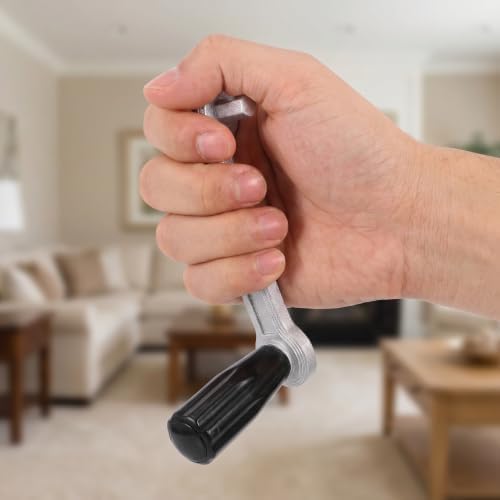LIFKOME 2pcs Manual Roller Shutter Crank Handles Hexagonal Shaft for Roller Blinds and Shutters, Plastic and Iron Material, Smooth Lifts and Effortless Operation, for Casement Windows - Image 5